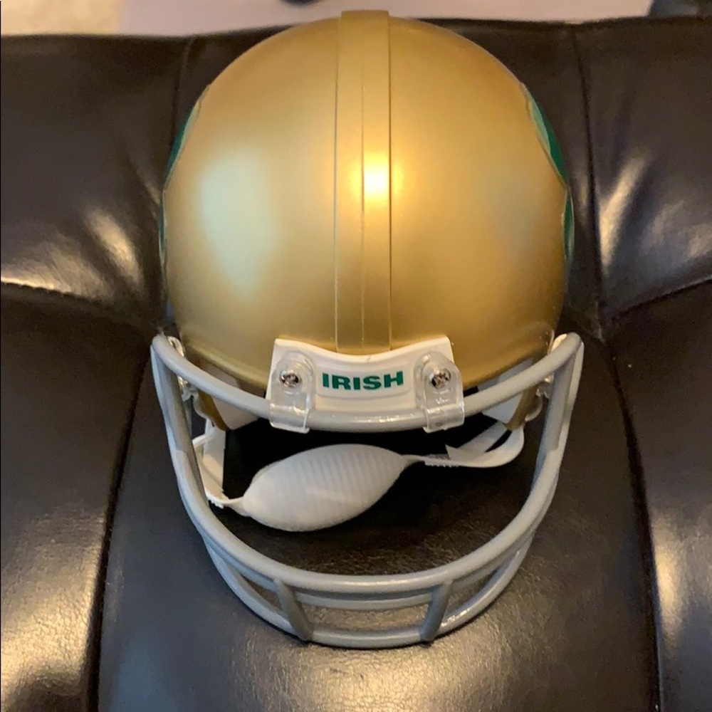 Notre Dame alternative shamrock mini helmet